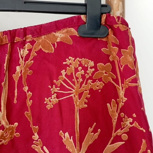 Luxury Spanish Brand Retro Red Maxi Skirt - Picture 7 of 11